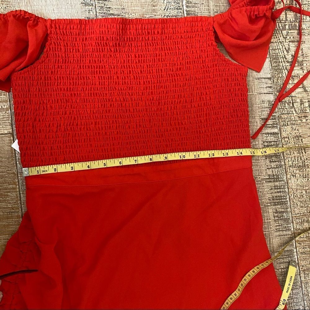NWT! Ali & Jay red off the shoulder mini dress XL - Picture 14 of 16
